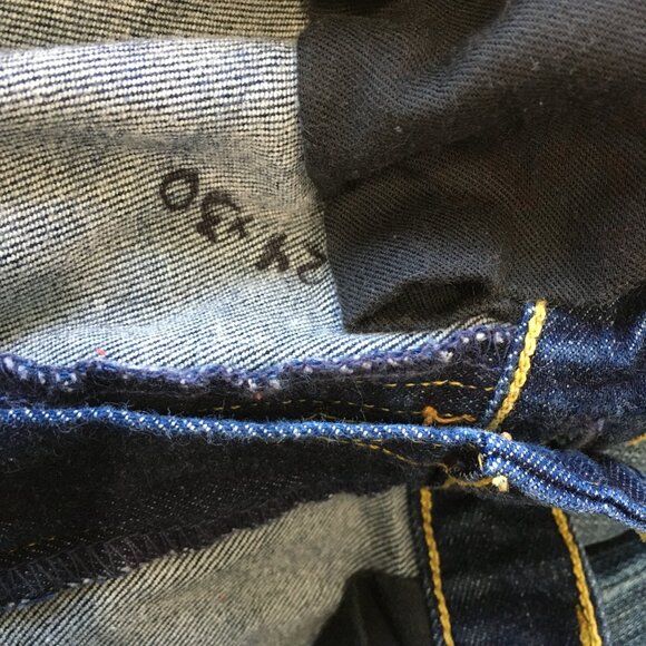 AG ADRIANO GOLDSCHMIED Dark Wash THE ANGEL 5 Pocket Slight Flare Leg Jeans - Picture 10 of 10